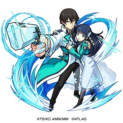 「モンスト×電撃25周年」　水属性★6「司波達也＆司波深雪」（『魔法科高校の劣等生』）