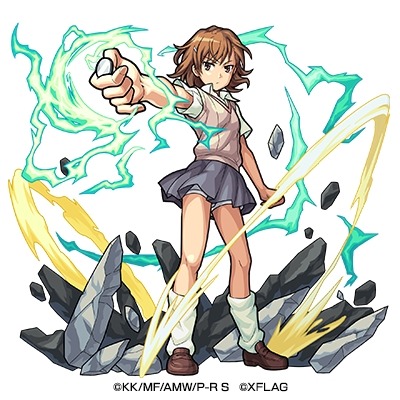 「モンスト×電撃25周年」　木属性★6「超能力者<レベル5>御坂美琴」（『とある科学の超電磁砲』）