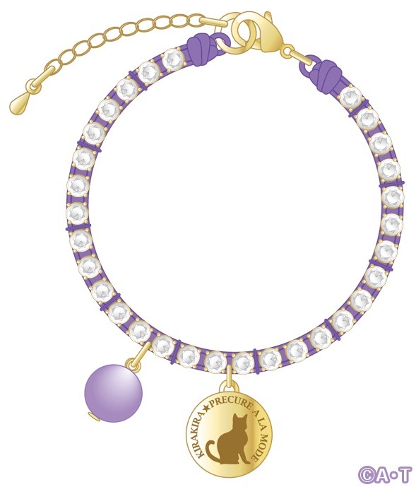 キラキラ☆プリキュアアラモード ブレスレット「キュアマカロン」(C)ＡＢＣ-Ａ・東映アニメーション 各1,600円（＋税）