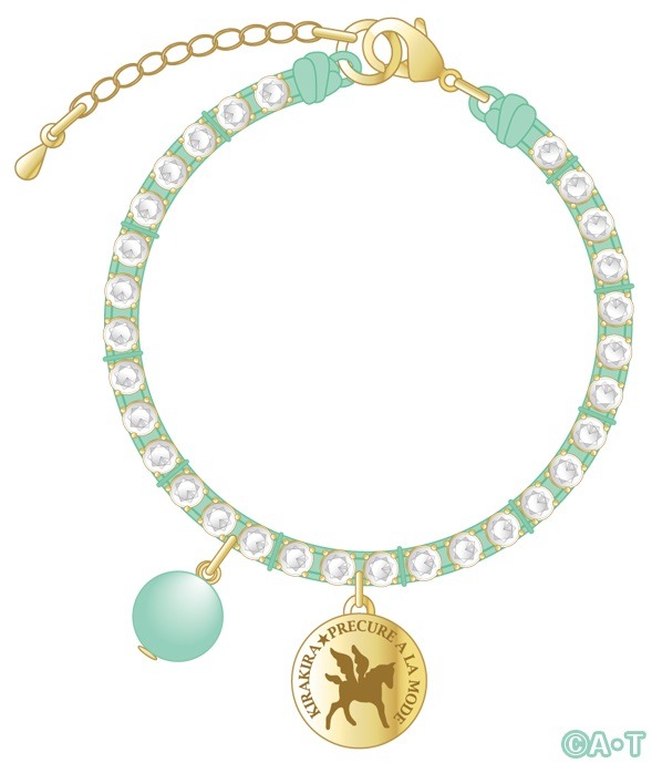 キラキラ☆プリキュアアラモード ブレスレット「キュアパルフェ」(C)ＡＢＣ-Ａ・東映アニメーション 各1,600円（＋税）