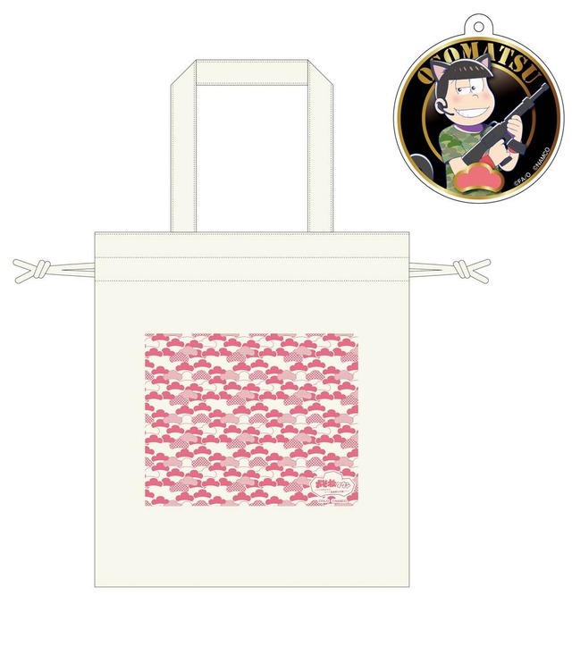 ミニストラップ付きトート(C)赤塚不二夫／おそ松さん製作委員会