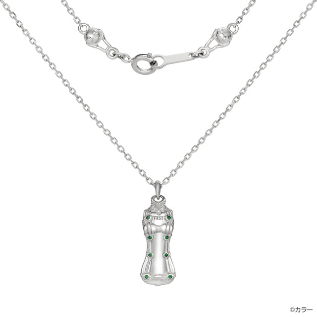 『エヴァンゲリオン』プラグスーツネックレス「TEST（式波・アスカ・ラングレー）」(C)カラー シルバー　19,440円、K18イエロー&ホワイト&ピンクゴールド　88,560円、プラチナ950　101,520円