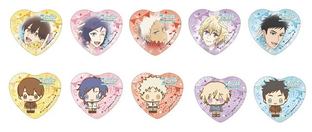 トレーディングハート缶バッジ 各400円全10種（ブラインド仕様）発売元：サンリオ(C) 1976, 1988, 1990, 1993, 1996,2001,2015,2017 SANRIO CO., LTD.　聖川高校PTA