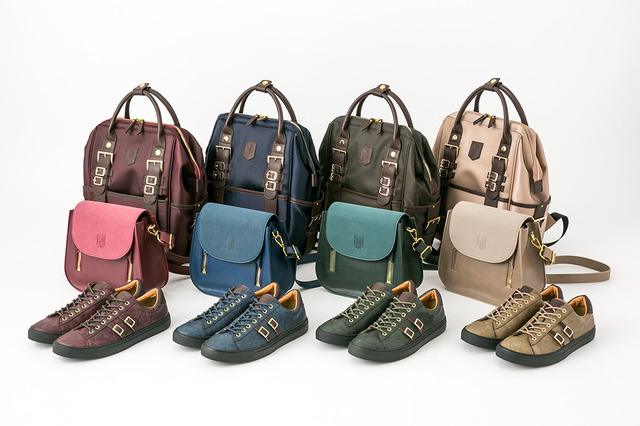 リュック、ショルダーバッグ、スニーカー（各モデル）(C)諫山創・講談社／「進撃の巨人」製作委員会