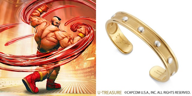 「ガイル ドッグタグネックレス」シルバー:16,200円K18イエローゴールド:162,000円　(C)CAPCOM U.S.A., INC. ALL RIGHTS RESERVED.