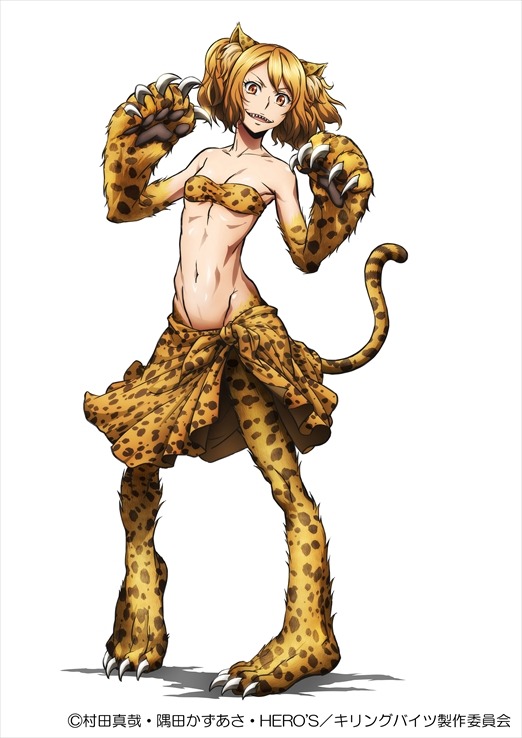 TVアニメ『キリングバイツ』ティザービジュアル（チータ）(C)村田真哉・隅田かずあさ・HERO'S／キリングバイツ製作委員会