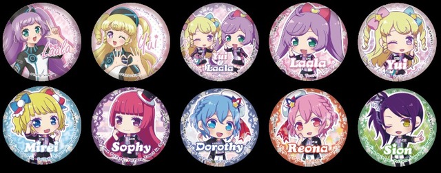 「缶バッジ（全20 種）300 円（税込）」(C)Ｔ－ＡＲＴＳ / syn Sophia / テレビ東京 / IPP製作委員会