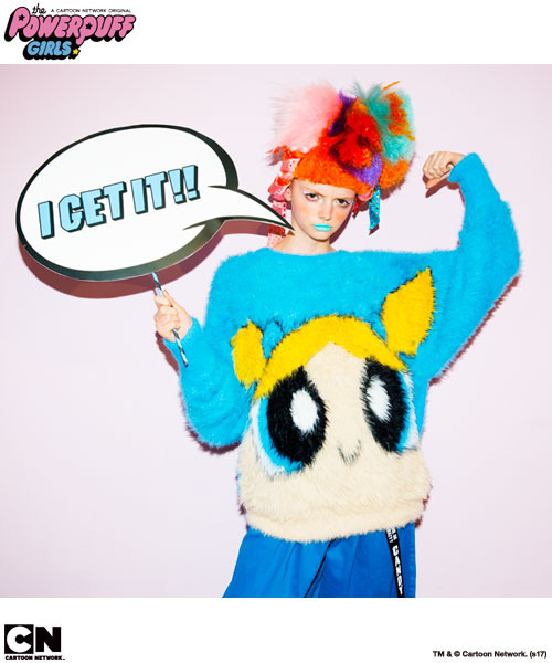 「THE POWERPUFF GIRLS FACE KNIT」20,800円（税抜）TM&(c)Cartoon Network.(s17)