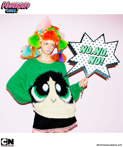「THE POWERPUFF GIRLS FACE KNIT」20,800円（税抜）TM&(c)Cartoon Network.(s17)