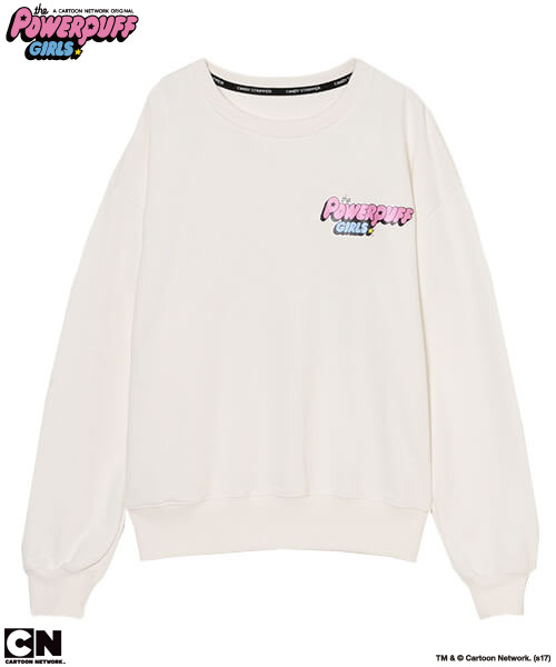 「THE POWERPUFF GIRLS SWEAT TOPS」10,800円（税抜）TM&(c)Cartoon Network.(s17)