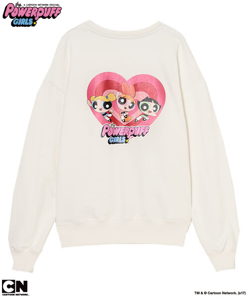「THE POWERPUFF GIRLS SWEAT TOPS」10,800円（税抜）TM&(c)Cartoon Network.(s17)