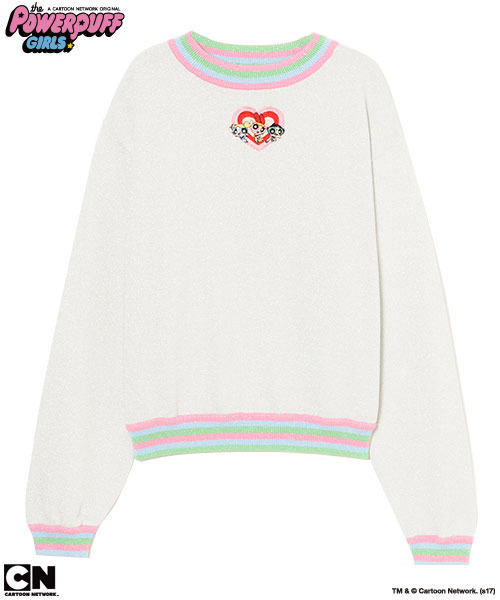 「THE POWERPUFF GIRLS LAME KNIT」13,800円（税抜）TM&(c)Cartoon Network.(s17)