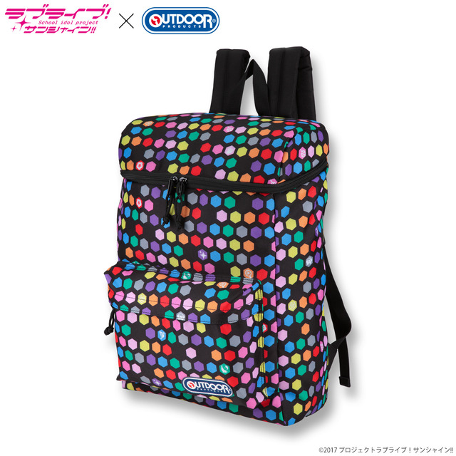 「ラブライブ！サンシャイン!!×OUTDOOR PRODUCTS スクエアリュック」価格:9,720円（税込／送料・手数料別途）(C)2017 プロジェクトラブライブ！サンシャイン!!