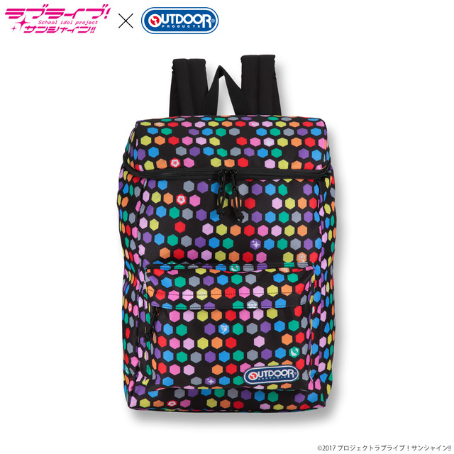 「ラブライブ！サンシャイン!!×OUTDOOR PRODUCTS スクエアリュック」価格:9,720円（税込／送料・手数料別途）(C)2017 プロジェクトラブライブ！サンシャイン!!