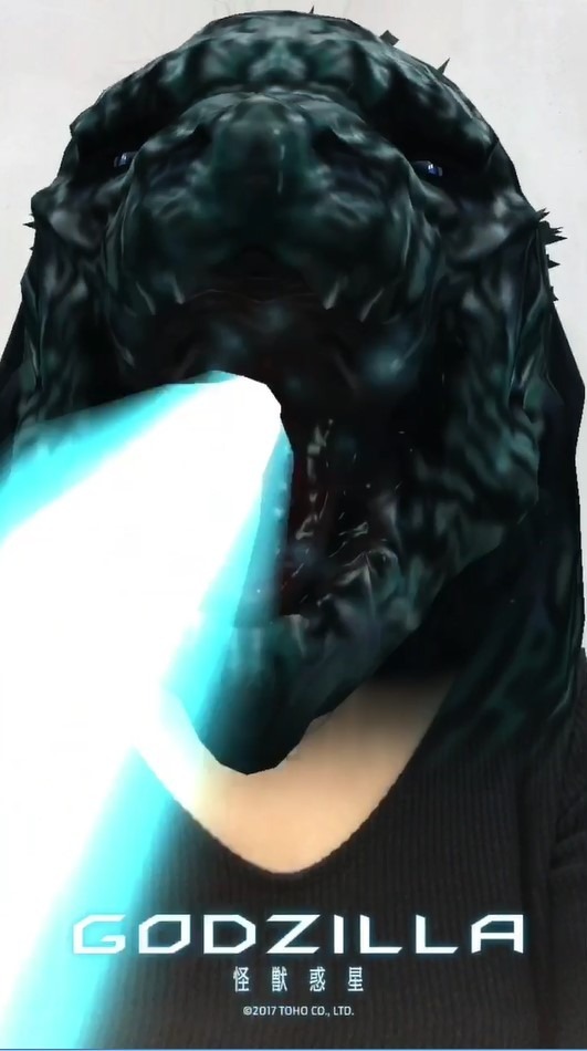 「GODZILLA 怪獣惑星」SNOWコラボスタンプ(C)2017 TOHO CO., LTD.
