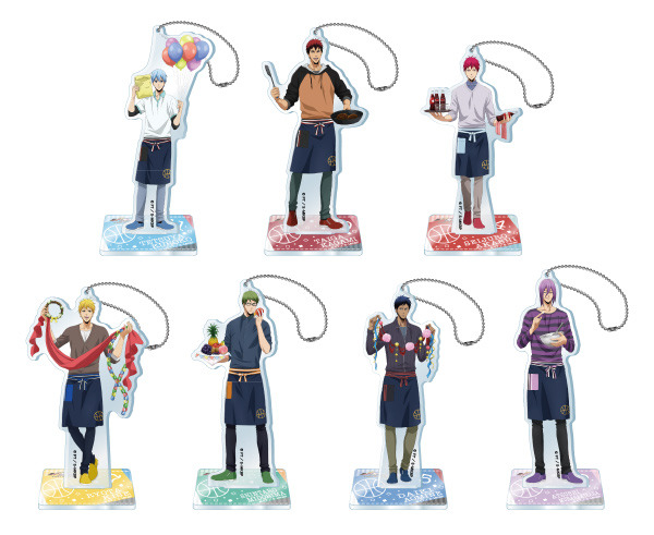 スタンド付ビッグアクリルキーホルダー（全7種） 1,200円（税込）(C)藤巻忠俊／集英社・劇場版「黒子のバスケ」製作委員会