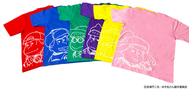 「おそ松さん×TOWER RECORDS T-shirt」各3,240円(C)赤塚不二夫／おそ松さん製作委員会
