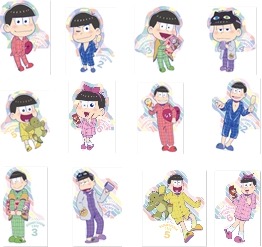 カフェ予約特典「ダイカットステッカー(12種)」ランダムで1枚(C)赤塚不二夫／おそ松さん製作委員会