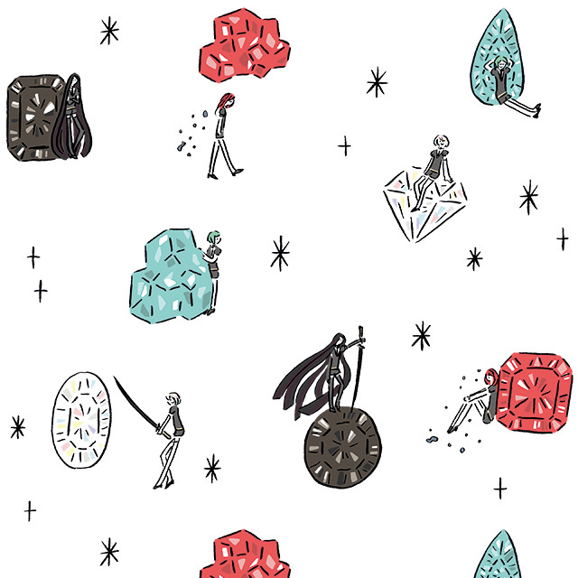 「『宝石の国』鬼頭祈コラボレーション」(C)2017 市川春子・講談社/「宝石の国」製作委員会