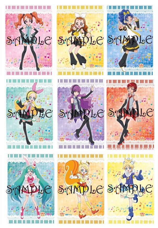 「B2タペストリー全9種」各3500円（税抜）(C)ＡＢＣ-Ａ・東映アニメーション(C)Crypton Future Media, INC. www.piapro.net