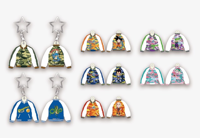 「ドラゴンボールカフェ＆ダイナー」オリジナル スカジャンマスコット 800円（税別）(C)バードスタジオ／集英社・フジテレビ・東映アニメーション