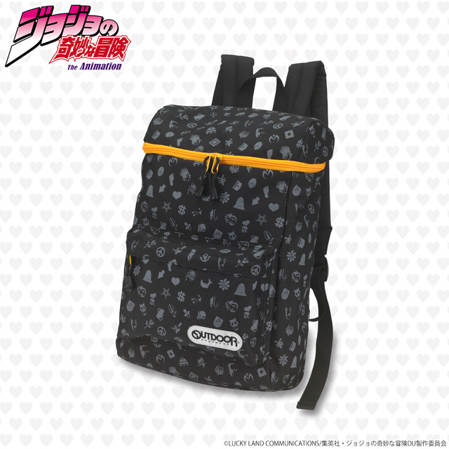 「ジョジョの奇妙な冒険 ダイヤモンドは砕けない×OUTDOOR PRODUCTS スクエアリュック」9,720円（税込／送料・手数料別途）(C)LUCKY LAND COMMUNICATIONS／集英社・ジョジョの奇妙な冒険DU製作委員会