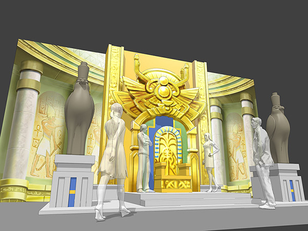 「FGO冬祭り 2017-2018 ～冬のファラオ大感謝祭～」光輝の大複合神殿（ラムセウム・テンティリス）の玉座(C)TYPE-MOON / FGO PROJECT