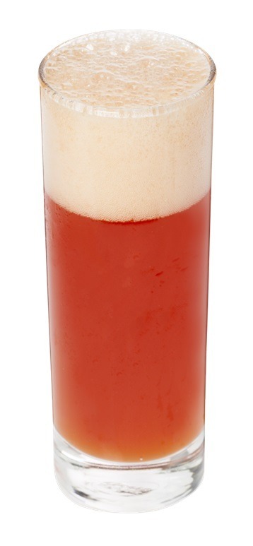 「心のマグマが炎と燃えるレッドアイビール」アルコール700円 ノンアルコール600円(C)GAINAX・中島かずき/アニプレックス・KONAMI・テレビ東京・電通 (C)2017 NAMCO All rights