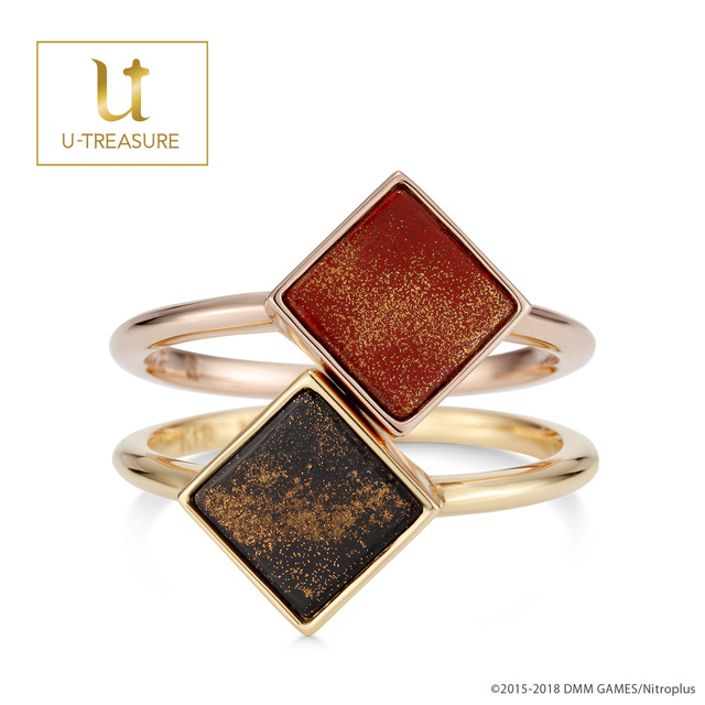 「蒔絵-彩-」K18ホワイトゴールド、イエローゴールド、ピンクゴールド×蒔絵 48,000円／1本、70,000円／2本セット（税込）シルバー× 蒔絵（朱、藍、墨、藤、山吹、若草） 22,000円／1本、35,000円／2本セット（税込）(C)2015-2018 DMM GAMES/Nitroplus