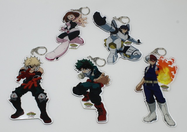 「でかアクリルキーホルダー（ヒーローver.）」（全5種）1,620円（税込）(C)堀越耕平／集英社・僕のヒーローアカデミア製作委員会