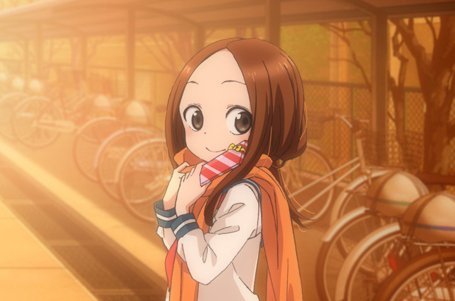 『からかい上手の高木さん』「バレンタインからチョコ推進プロジェクト」ビジュアル(C)2018 山本崇一朗・小学館／からかい上手の高木さん製作委員会