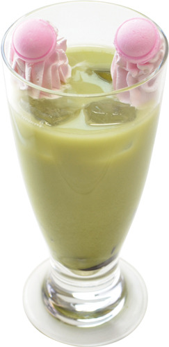 「違いのわかる貴方に… 楠雄のコーヒーゼリーin抹茶ラテ」500円 （税込）(C)麻生周一／集英社・PK学園2