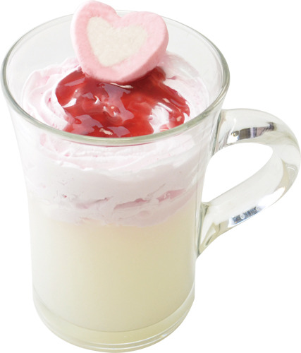 「一口につき一おっふ！照橋さんの愛されいちごドリンク」500円（税込）(C)麻生周一／集英社・PK学園2