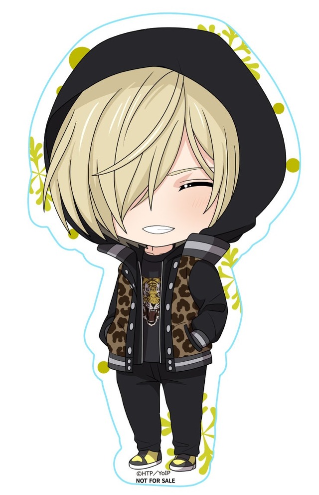 「アニメイト 特典 ねんどろいどぷらす マグネットシート ユーリ・プリセツキー 私服 笑顔Ver.」(C)はせつ町民会／ユーリ!!! on ICE 製作委員会