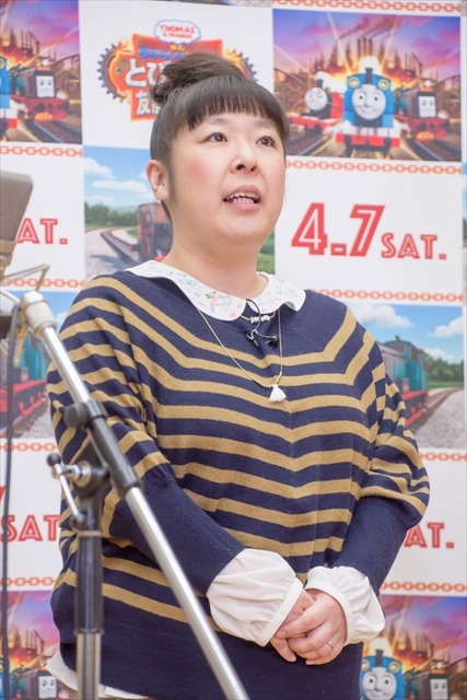 森三中・黒沢かずこ「私は広瀬すず」と暗示をかけて臨んだ『きかんしゃトーマス』公開アフレコ