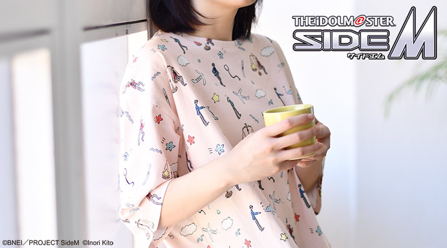 『アイドルマスター SideM』×鬼頭祈コラボ ゆったりワンピース 4,900円＋税(C)BNEI／PROJECT SideM