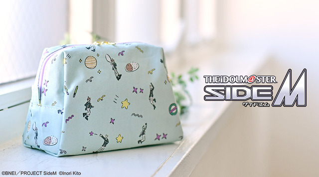 『アイドルマスター SideM』×鬼頭祈コラボ トラペーズポーチ 2,500円＋税(C)BNEI／PROJECT SideM