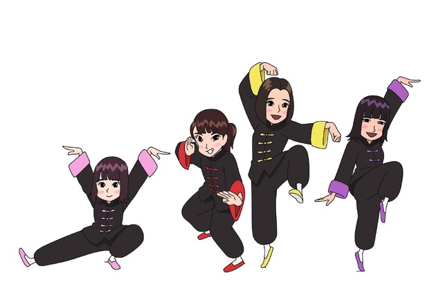 『映画クレヨンしんちゃん 爆盛！カンフーボーイズ ～拉麺大乱～』くろぐろクローバーZ(C)臼井儀人／双葉社・シンエイ・テレビ朝日・ ADK 2018