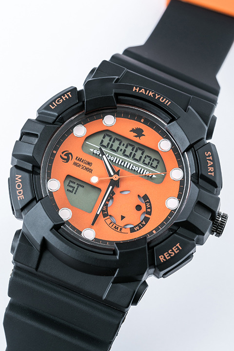 『ハイキュー!!』コラボレーションアイテム 烏野高校 モデル 腕時計／12,800円(税別)(C)古舘春一／集英社・「ハイキュー!!3rd」製作委員会・MBS