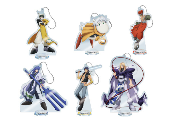 「セガコラボカフェ 覇穹 封神演義」スタンド付きビッグアクリルキーホルダー（全6種） 各1,200円（税込）(C)安能務・藤崎竜／集英社・「覇穹 封神演義」製作委員会 (C)SEGA