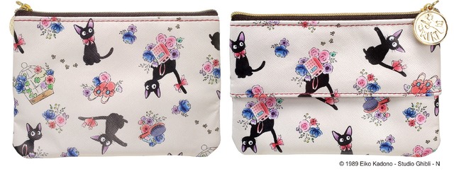 「Closet by どんぐり共和国」魔女の宅急便 水彩フラワーシリーズ ティッシュポーチ 1,500円(税別)(C)1989 Eiko Kadono - Studio Ghibli - N