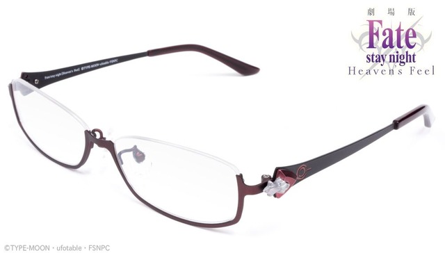 『劇場版 Fate/stay night[Heaven's Feel]』イメージコラボ眼鏡 遠坂 凛モデル 14,000円(税別)(C)TYPE-MOON・ufotable・FSNPC