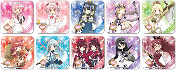 「セガコラボカフェ マギアレコード 魔法少女まどか☆マギカ外伝」ドリンクメニュー特典「特製コースター（全10種）」(C)Magica Quartet/Aniplex・Magia Record Partners (C)SEGA