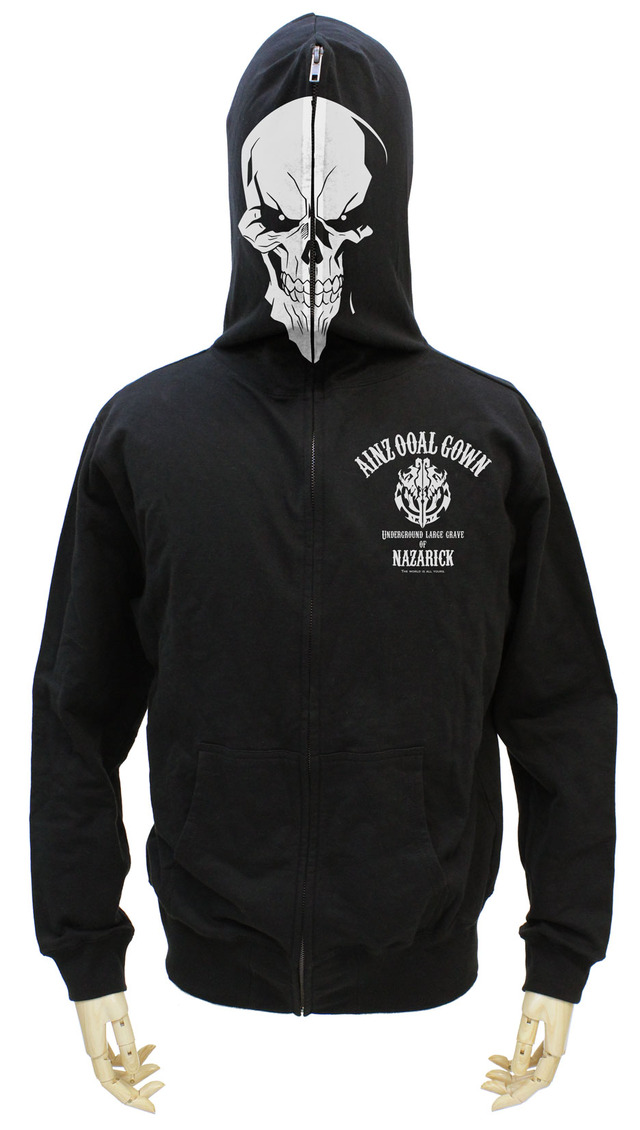 『オーバーロードII』カフェ アインズ フルジップパーカー　￥7,200＋税(C)丸山くがね・KADOKAWA刊／オーバーロード2製作委員会