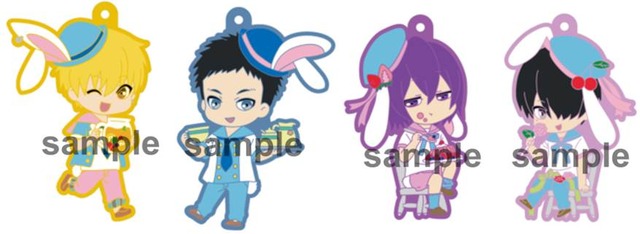 ラバーストラップセット (全 3 セット／各 3,024 円) (C)藤巻忠俊／集英社・黒子のバスケ製作委員会