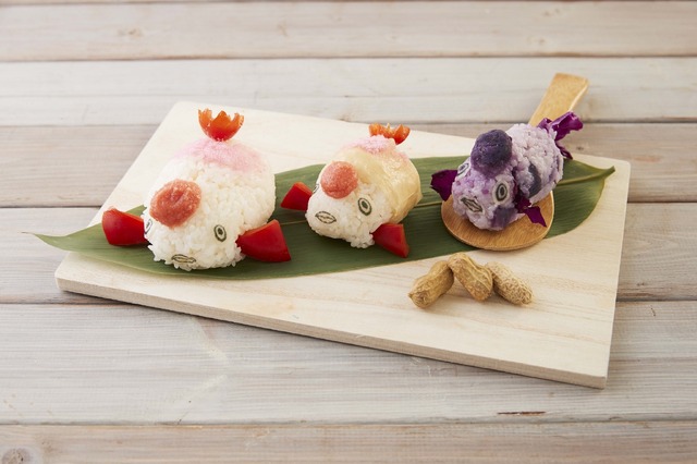 『鬼灯の冷徹』コラボカフェ『修行に十年費やした(!?)金魚草の手まり寿司』1,200円(C)江口夏美・講談社／「鬼灯の冷徹」第弐期製作委員会