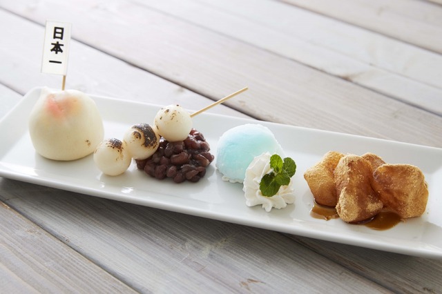 『鬼灯の冷徹』コラボカフェ『桃太郎ブラザーズ』～モフモフ色とりどりデザートプレート～ 880円(C)江口夏美・講談社／「鬼灯の冷徹」第弐期製作委員会