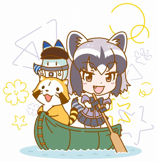 「あらいぐまラスカル × けものフレンズ」コラボTシャツ 3,500円（税込）(C)NIPPON ANIMATION CO., LTD(C)けものフレンズプロジェクト