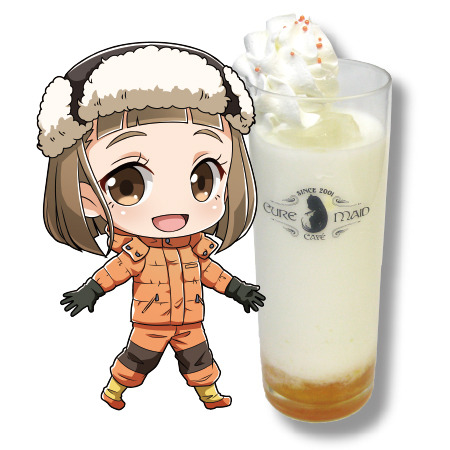 玉木マリ オレンジソース×ピーチシロップ×ミルク＋ホイップ＋オレンジアラザン 500円＋税 (C)YORIMOI PARTNERS