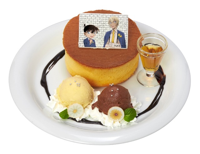 「名探偵コナン 765 放送局 in アニ ON STATION」1,100 円（税込）『名探偵コナン』765 放送局 特製パンケーキ(C)青山剛昌／小学館・読売テレビ・TMS 1996 (C)2018 NAMCO All rights reserved.